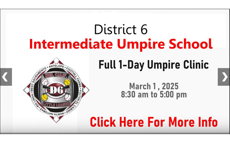 D6 Umpire Clinic 3/1/25